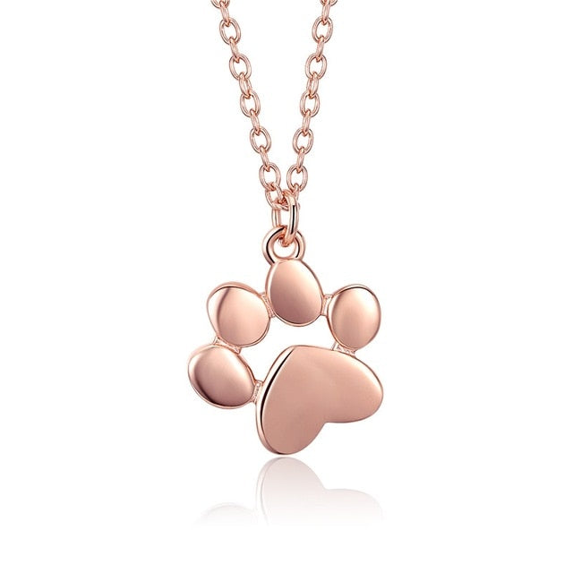 🐾 925 Silver Paw Print Necklace
